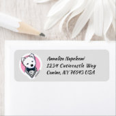 Étiquette KiniArt Tuxedo Westie (En situation)