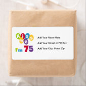 Étiquette Kiss Me I'm 75 Anniversaire T-shirts et cadeaux (En situation)