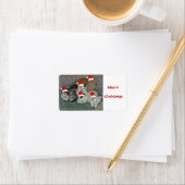 Étiquette Kittens de Noël (En situation)