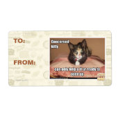 Étiquette Kitty Concerné (Devant)