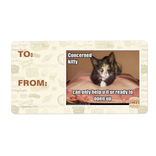 Étiquette Kitty Concerné (Devant)