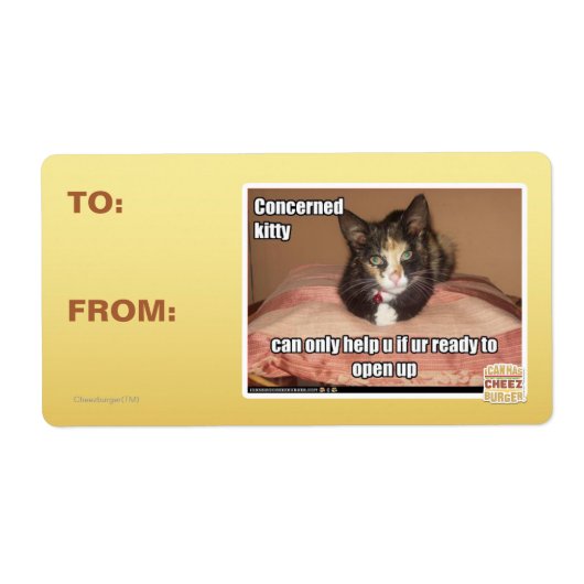 Étiquette Kitty Concerné (Devant)