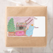 Étiquette Kitty-mas Mischief (Noël) (En situation)