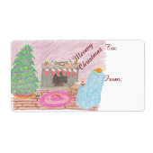 Étiquette Kitty-mas Mischief (noël) (Devant)