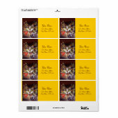 ÉTIQUETTE KITTY PORTRAIT (Feuille entière)