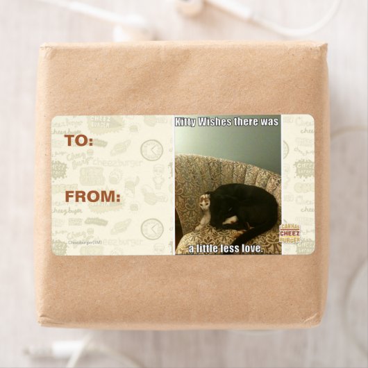 Étiquette Kitty Wings (En situation)