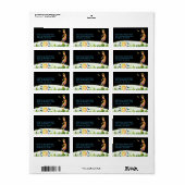 Étiquette Kokopelli, inspirée de la nature Adresse de retour (Feuille entière)