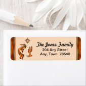 Étiquette Kokopelli Sud-Ouest (En situation)