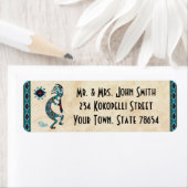 Étiquette Kokopelli Sud-Ouest (En situation)