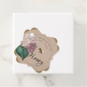 Étiquette Kraft Fleur sauvage Honeybee Honey et Nu (En situation)