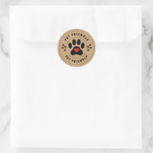 Étiquette Kraft pour animaux de compagnie avec emp (Sac)