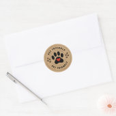 Étiquette Kraft pour animaux de compagnie avec emp (Enveloppe)