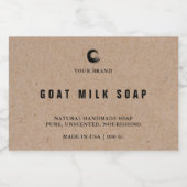 Étiquette Kraft Soap artisanal (Étiquettes simples)
