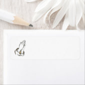 Étiquette KRW Praying Hands Blank Adresse de retour Étiquett (En situation)