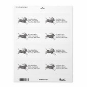 Étiquette Kudu vintage (Feuille entière)