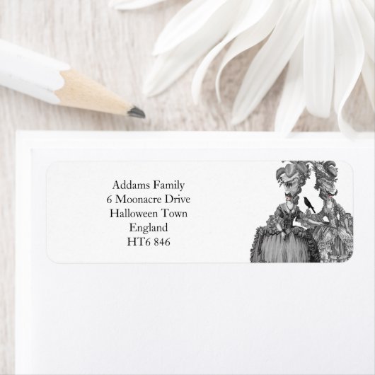 Étiquette La balle d'Halloween (En situation)