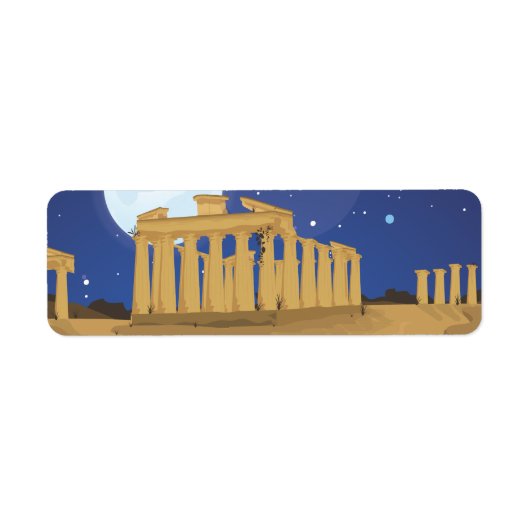 Étiquette La bande dessinée de l'Acropole d'Athènes (Devant)