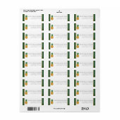 Étiquette La collection de Mariages d'ananas tropicaux (Feuille entière)