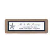 Étiquette La collection de mariages de la marine Starfish Bu (Devant)