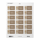 Étiquette La collection de mariages de plage de sable rustiq (Feuille entière)