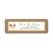 Étiquette La collection de Mariages Flip Flop Sand Beach Bur (Devant)