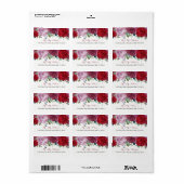 Étiquette La collection de Mariages floraux romantiques (Feuille entière)