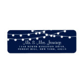 Étiquette La Collection Mariage Bleu Marine Lights (Devant)