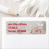 Étiquette La colombe de Noël avec joie (En situation)