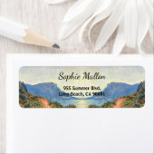 Étiquette La Corniche près de Monaco par Claude Monet (En situation)