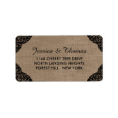 Étiquette La dentelle noire sur la collection de Mariages de (Devant)