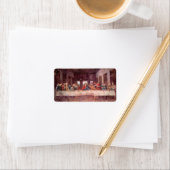 Étiquette La Dernière soupe de Léonard de Vinci (En situation)