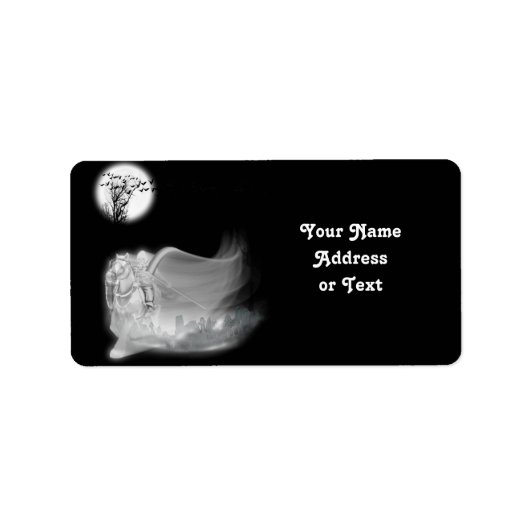 Étiquette La Faucheuse Grim Circule Du Cimetière (Devant)