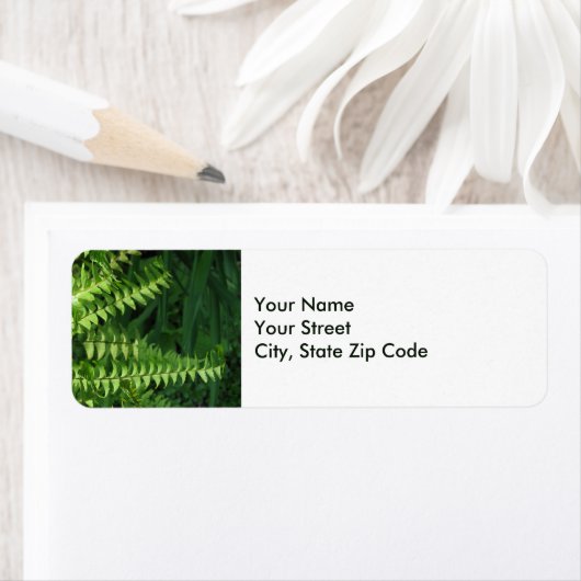 Étiquette La Ferme verte Feuille (En situation)