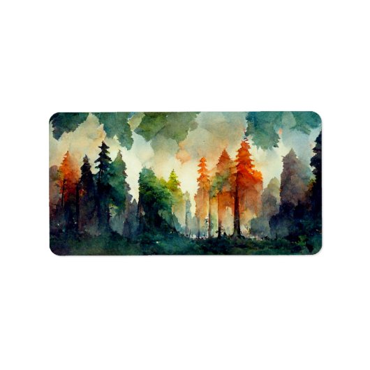Étiquette La forêt (nature) (Devant)