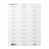 Étiquette La future M. et Mme Enregistrer la date Adresse de (Feuille entière)