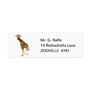 Étiquette La Giraffe