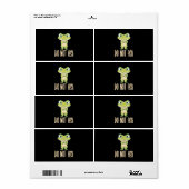 Étiquette La grenouille ne demande pas (Feuille entière)