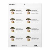 Étiquette La lecture est MOO-velous (Feuille entière)