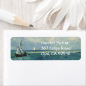 Étiquette La mer à Saintes-Maries Van Gogh Art (En situation)