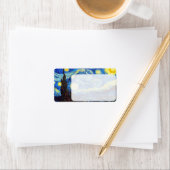 Étiquette La nuit étoilée par Vincent van Gogh 1889 (En situation)