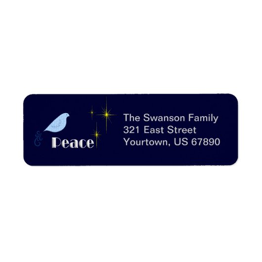 Étiquette La Paix Sur Terre (Devant)