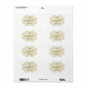 Étiquette la parfaite correspondance (Feuille entière)