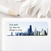 Étiquette La photo de Chicago Skyline allégée (En situation)