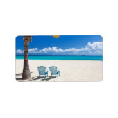 Étiquette La plage des Caraïbes (Devant)