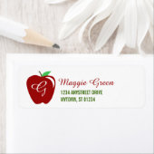 Étiquette La pomme brillante de l'enseignant (En situation)