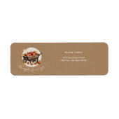 Étiquette La Pomme De Notre Baby shower Oeil (Devant)