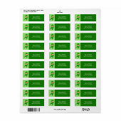 Étiquette La Saint-Patrick (Feuille entière)