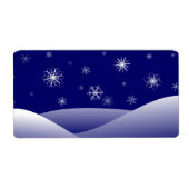 ÉTIQUETTE LA SCÈNE DE NEIGE D'HIVER (Devant)