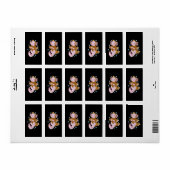 Étiquette La Turquie déguise le plaisir Axolotl (Feuille entière)