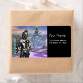 ÉTIQUETTE LA VEILLE D'UN CYBORG DU NOUVEL AN (En situation)